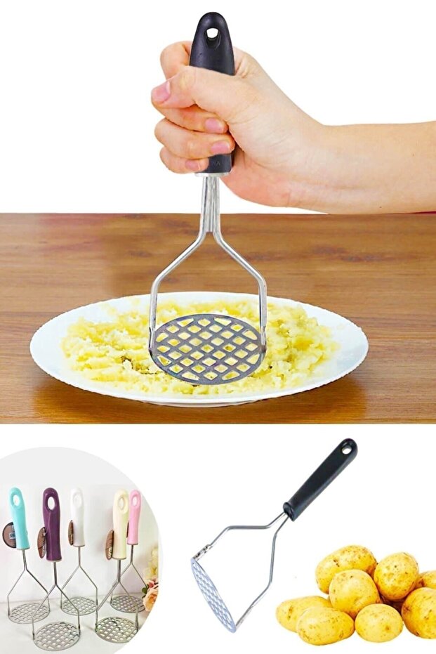 Yclshop Stainless Steel Practical Potato Masher