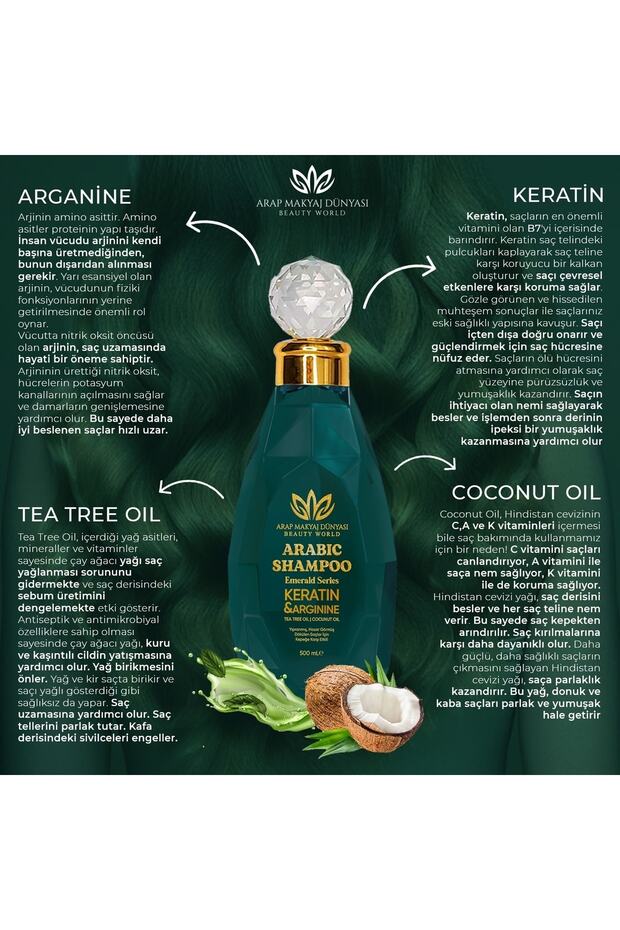 Arap Şampuanı (500ML) Saç Uzatan, Dökülme Karşıtı - 5