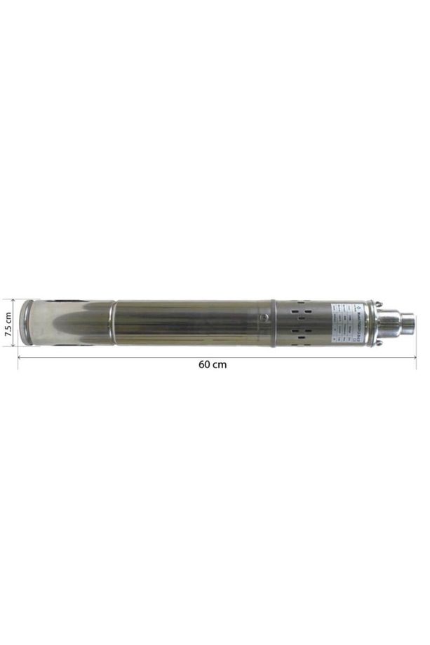 3'' 75 Mm Dış Çap 0.5 Hp Derin Kuyu Dalgıç Pompa 10 Metre Kablolu - 2