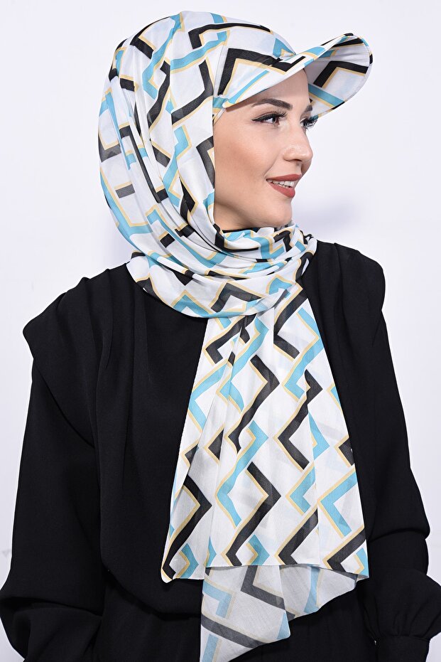 Hat Patterned Shawl Tribal Pattern - 3