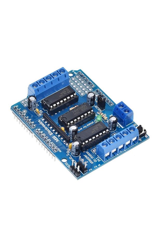 Arduino L293d Motor Sürücü Shield Alt Kart Dc 36v 0.6a 4x Dc Motor 2x Step Motor 2x Servo Motor Uno - 6