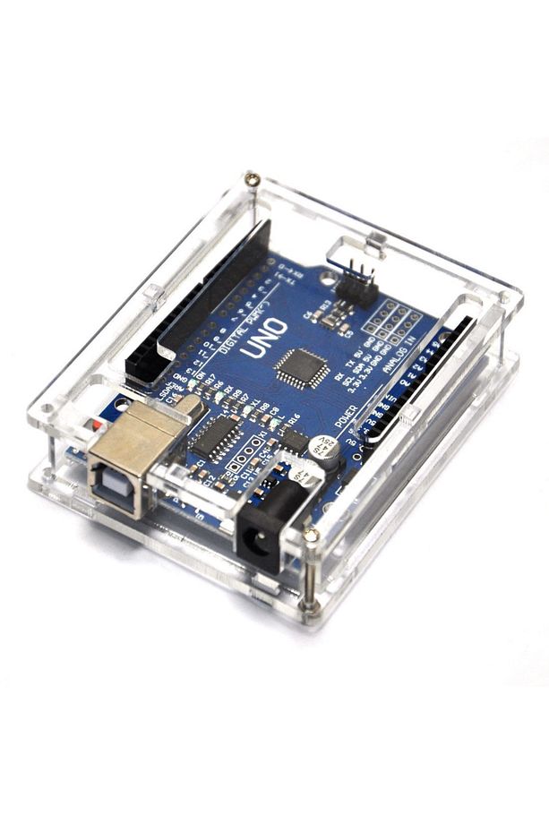 Arduino Uno R3 Plastik Koruma Kutusu Vidalı Pleksi Kutu - 7