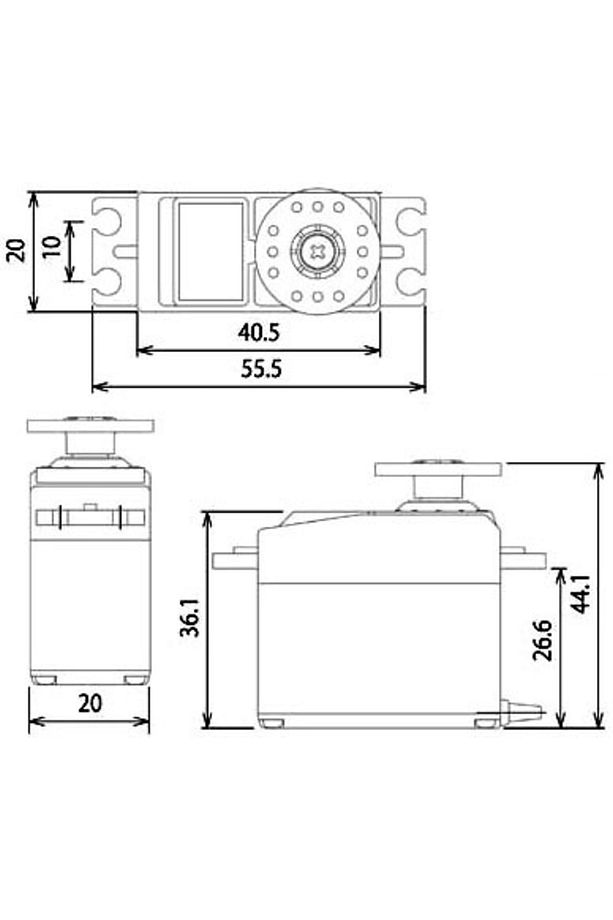 Futaba S3003 Servo Motor + Dişli Seti -- Rc Araba Robot - 8
