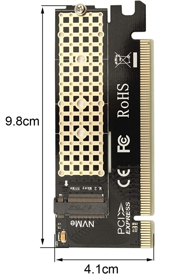 M-key Pcıe M.2 Nvme Dönüştürücü Ssd Pcı Express Gen3 Tam Hız Pcı E X4 X8 X16 2230 2242 2260 2280 - 3