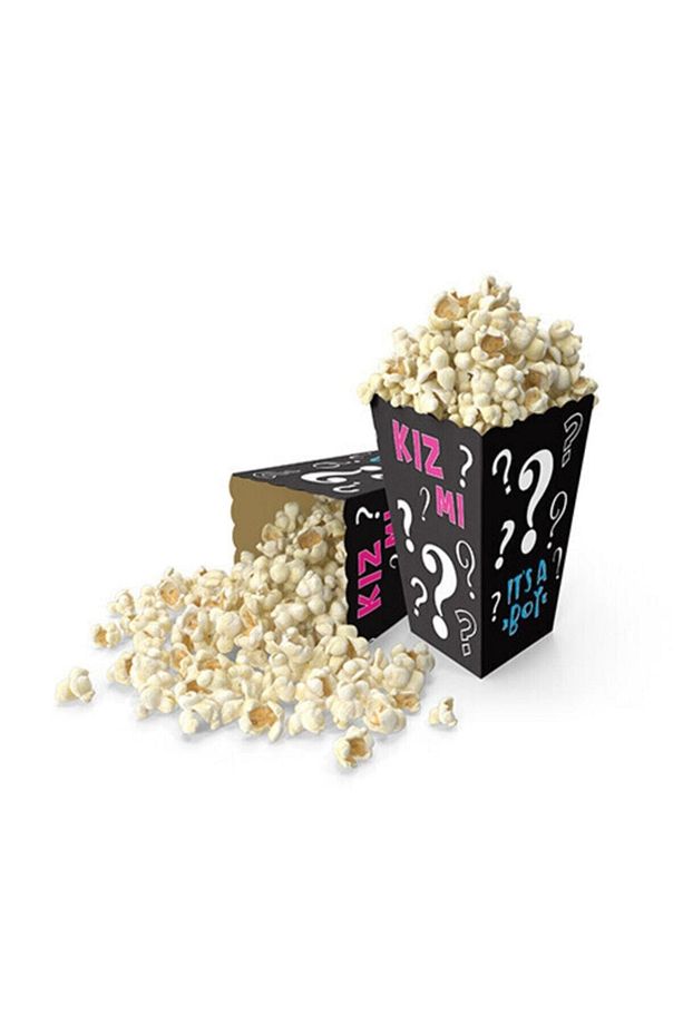 Cinsiyet Popcorn Kutusu (mısır, Cips Kutusu) 8 Adet - 1