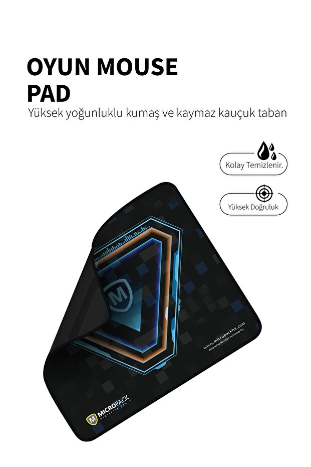 Yüksek Fare Izlenimli Kaymaz Kauçuk Tabanlı Sürtünmesiz Yüzey Portatif Gp-320 Oyuncu Mouse Pad - 2