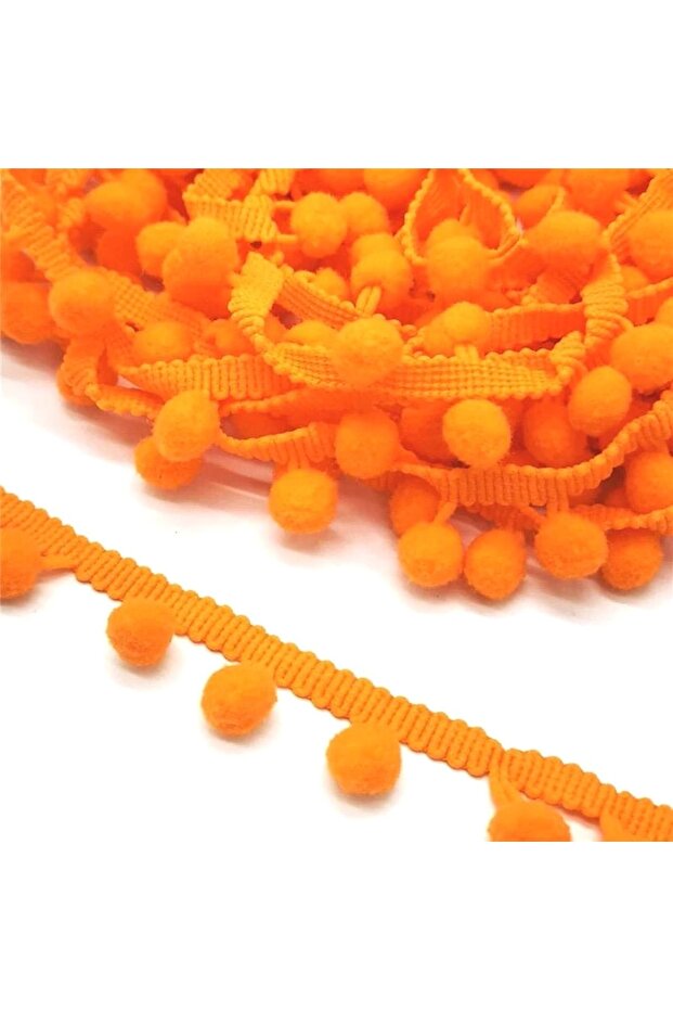 Orange Pompom Ribbon – Decorative Ribbon