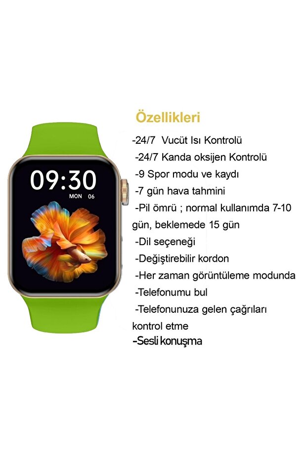 Fc Smart2 Iwo7.16 Yeşil Akıllı Kol Saati - 2
