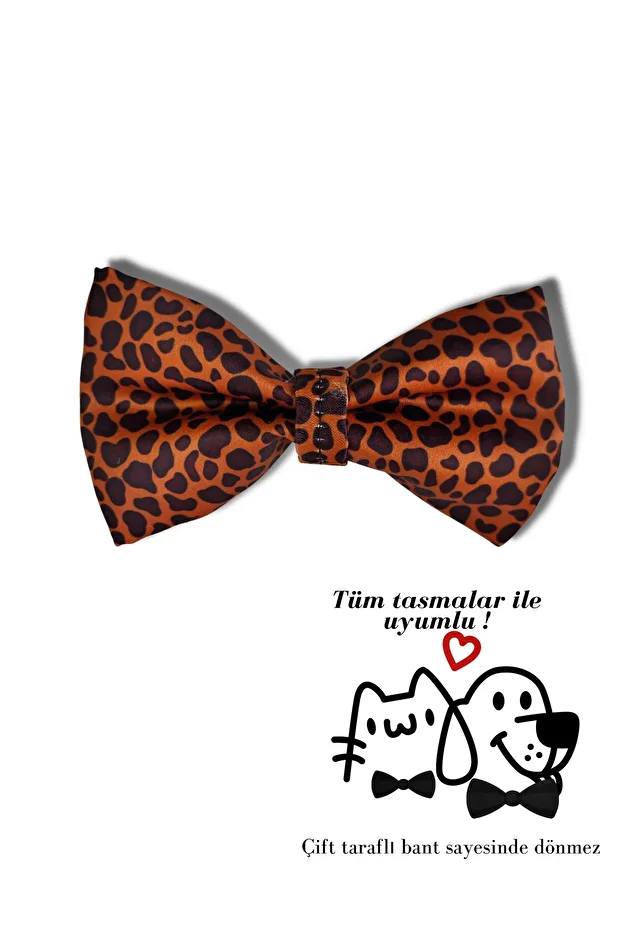 Leopard Kedi Köpek Papyonu (tasmasız) - 1