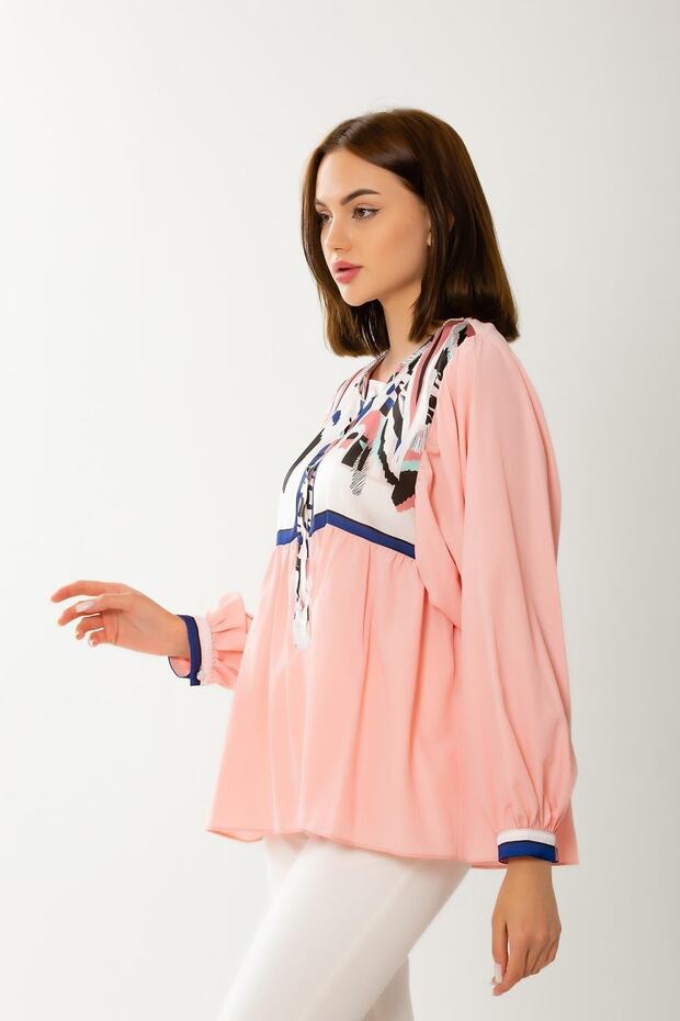 Robası Desenli Bluz - 5