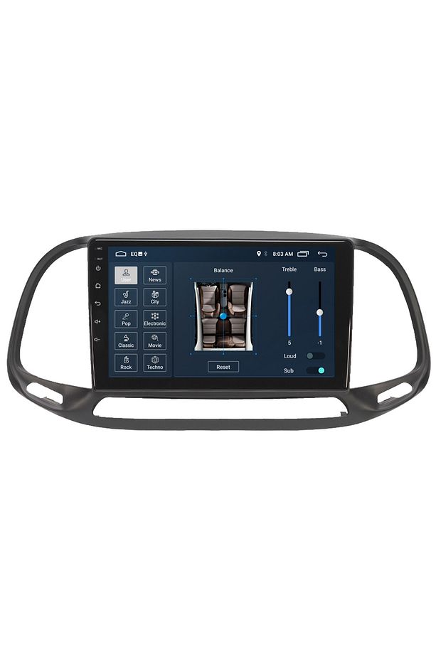 Fiat Doblo Android Carplay Navigasyon Multimedya Ekran Teyp 2gb Ram + 32gb Hdd - 1