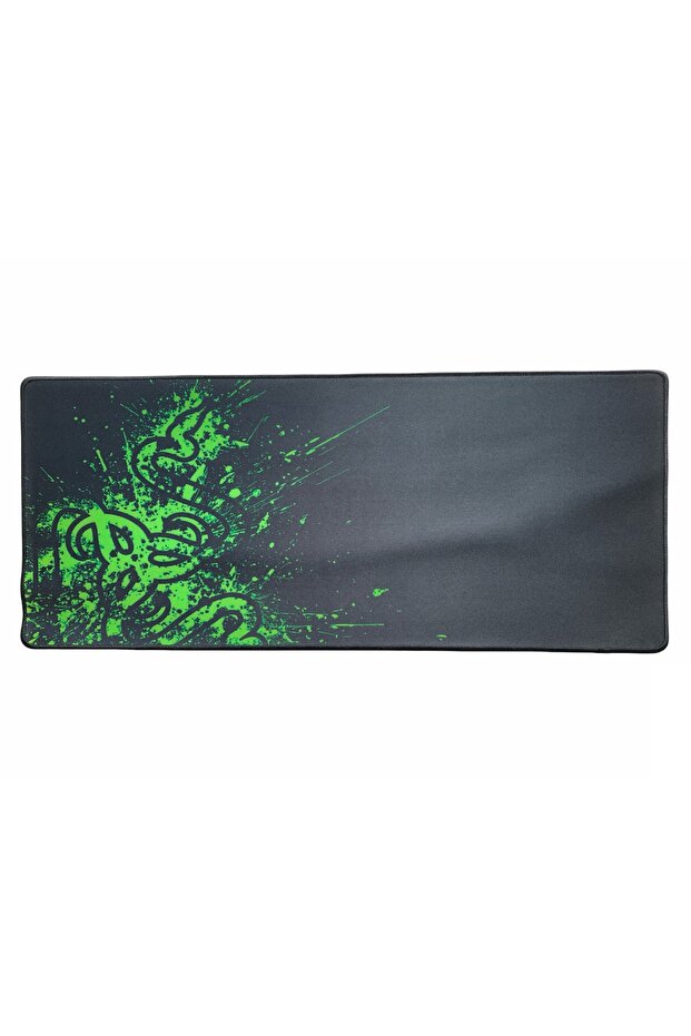 Kaliteli Büyük Razer Desenli Yumuşak Gaming Mouse Ve Klavye Mouse Pedi Pad Maus 3cm 70-30cm - 5