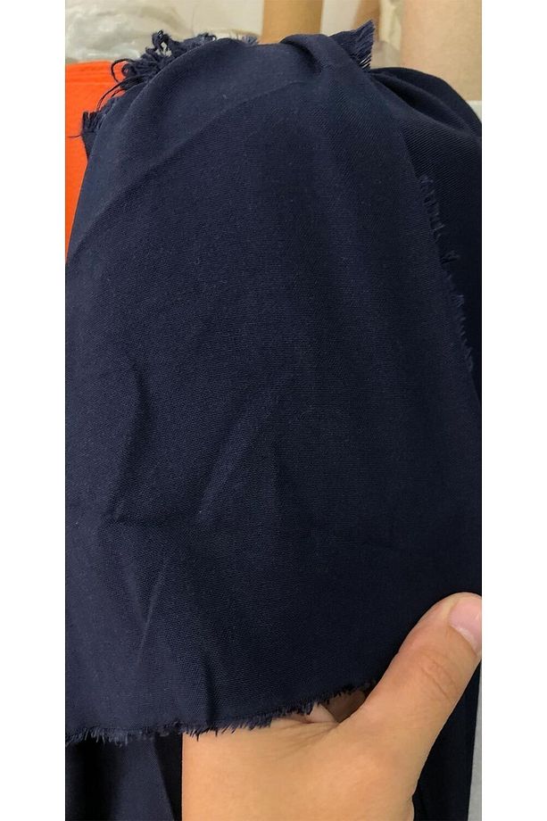 Çift En Viskon Metre Kumaşlar Elbise,bluz,gömlek ,kimono Vs Lacivert - 1