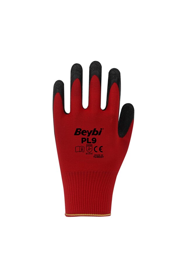 Pl9 Polyester Örme Lateks Iş Eldiveni 10 Beden 1 Çift - 2