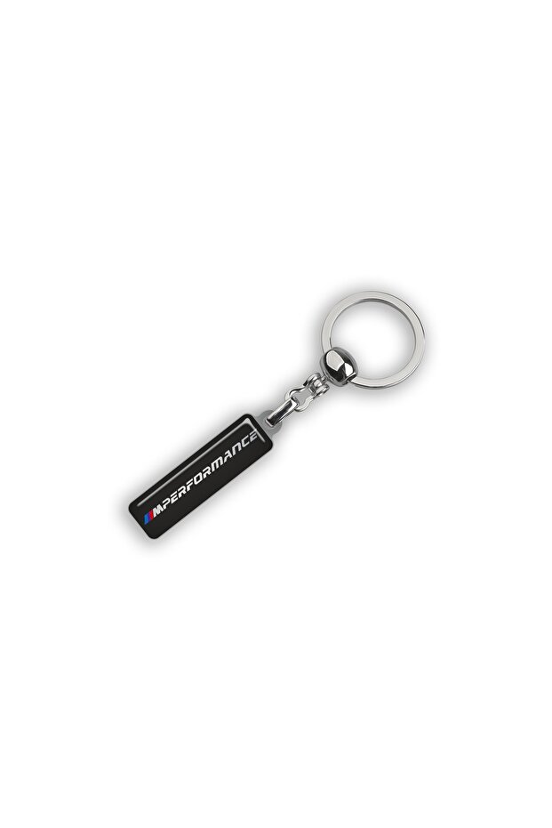 New Bmw M Performance Logo Rectangular Keychain - 1
