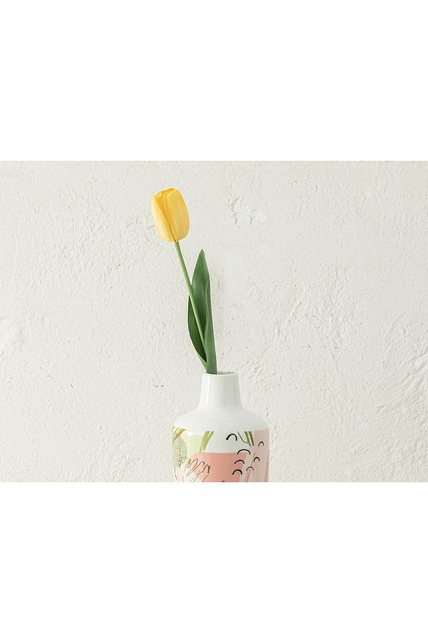Tulip Garden Tek Dal Yapay Çiçek 45 Cm Sarı - 1