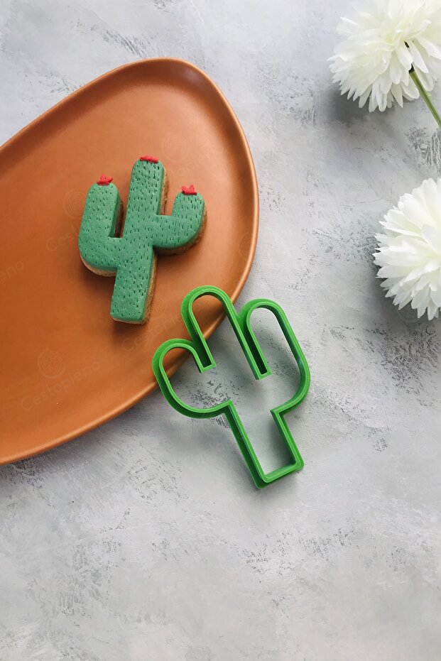 Cactus Dough Shaper / Cookie / Ceramic / Game