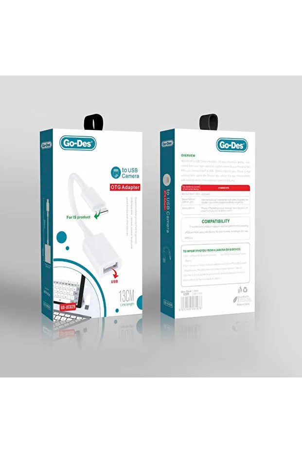 Go Des Gd-uc029 Lightning To Usb Dönüştürücü Adaptör Iphone Ipad Uyumlu - 2