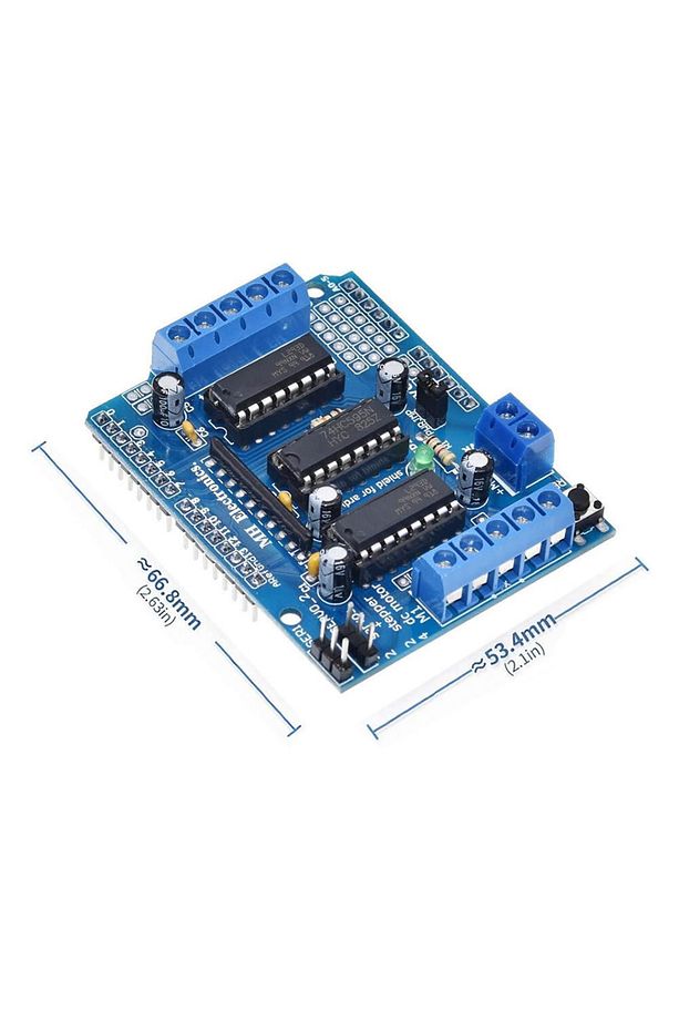 Arduino L293d Motor Sürücü Shield Alt Kart Dc 36v 0.6a 4x Dc Motor 2x Step Motor 2x Servo Motor Uno - 1