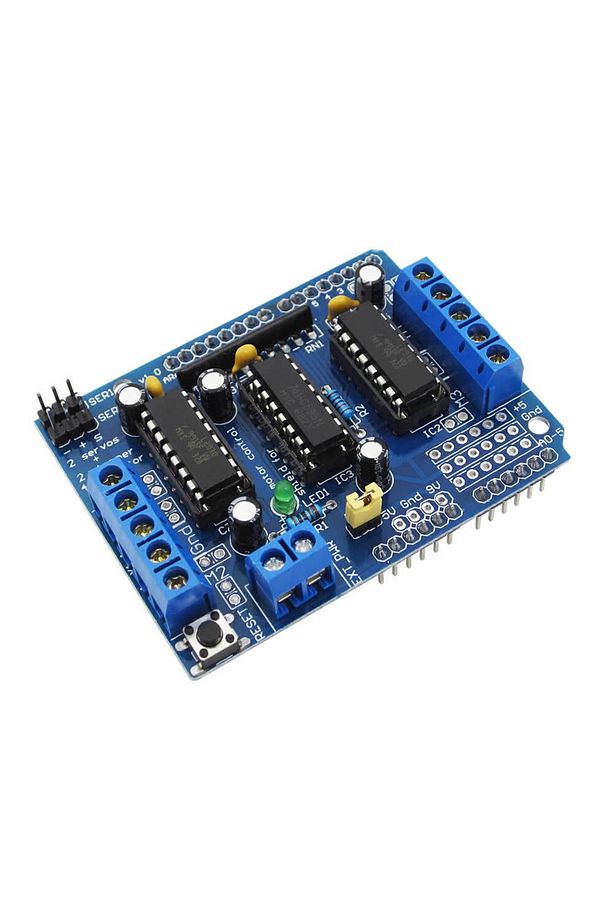Arduino L293d Motor Sürücü Shield Alt Kart Dc 36v 0.6a 4x Dc Motor 2x Step Motor 2x Servo Motor Uno - 2