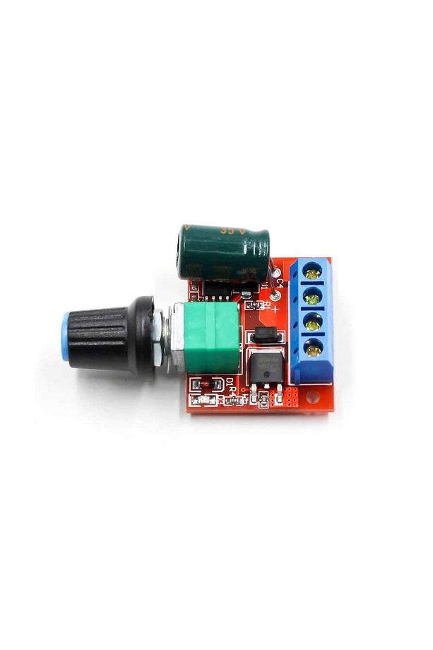 5v / 35v 5a Mini Dc Motor Sürücü Hız Kontrol Devresi 0-100% Pot Kontrollü Pwm Dc Led Dimmer - 5
