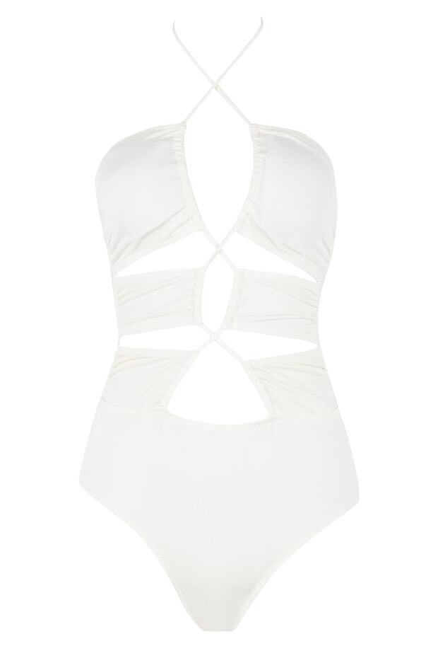 „Fall In Love“-Badeanzug mit normaler Passform - 1