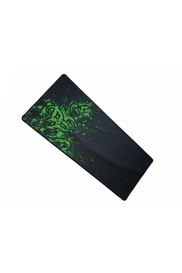 Kaliteli Büyük Razer Desenli Yumuşak Gaming Mouse Ve Klavye Mouse Pedi Pad Maus 3cm 70-30cm - 4