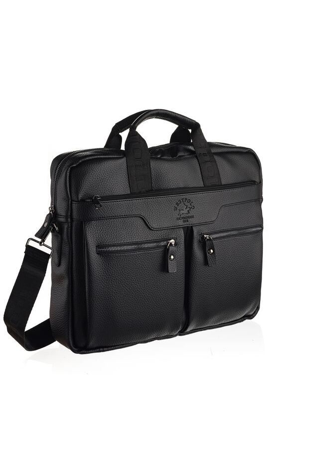 West Polo Laptop Compartment Briefcase-Laptop Bag with Hand and Shoulder Strap