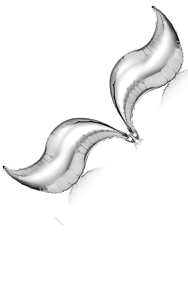 Silver Gray Mermaid Tail Foil Balloon 90cm x 25cm