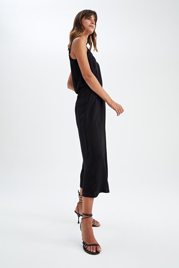 Basic-Midi-Jumpsuit mit Trägern - 5