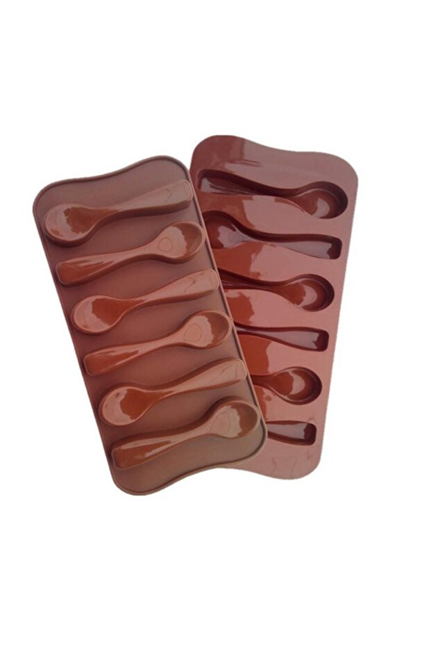 قالب شوكولاتة سيليكون على شكل ملعقة، 6 قطع، Ocolor-c3590dc6 Ecmelm560، سيليكون قياسي أبيض TR