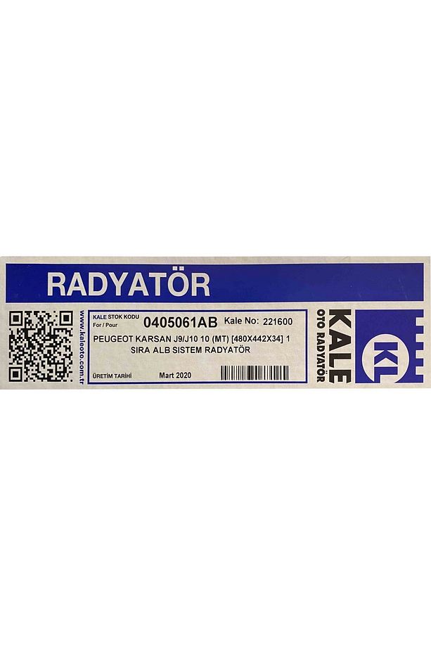 Motor Su Radyatoru Karsan J10 2,3jtd 1 Sıra Alb Sıstem - 4