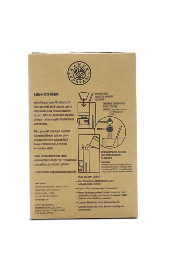 Dünyası Filtre Kahve Kağıdı No:4 80 Adet yni tsrm718675 - 2