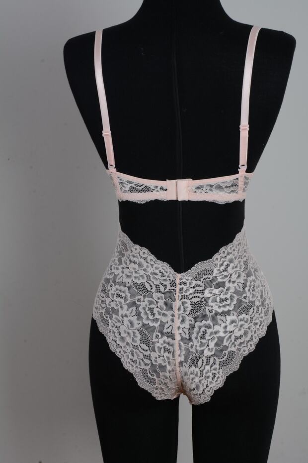 Destekli Dantelli Bodysuit - 3