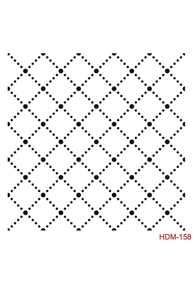 Hdm158 استنسل ميدي لديكور المنزل (25x25)