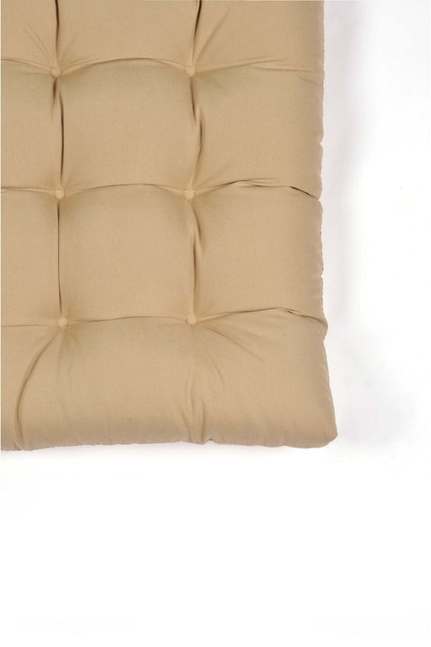 Pofidik Natura 40x40 Bağcıklı Rattan Sandalye Minderi Camel - 5