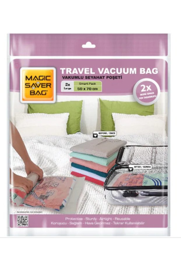 Magic Saver Bag Set of 2 Travel Vacuum Bags (S) (40X60 cm)