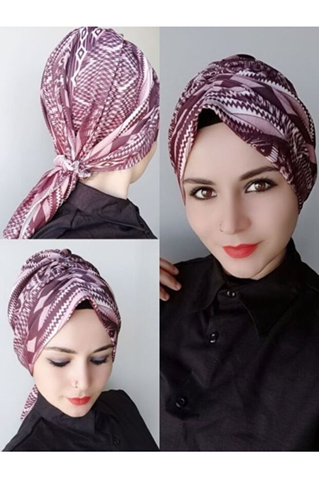 شال نسائي بإبزيم منقوش بونيه Murdum