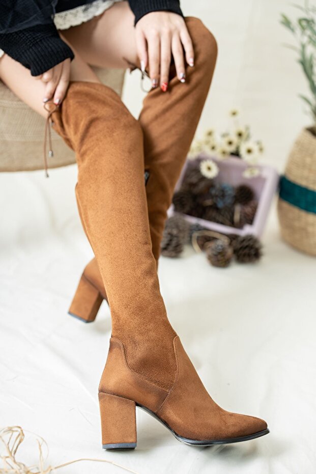 Hazel-çizme-taba Süet-bls6400 - 3