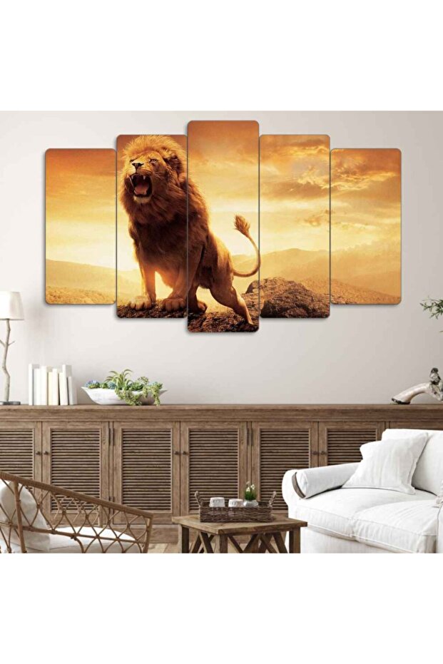Aslan 5 Parçalı Tablo - 1