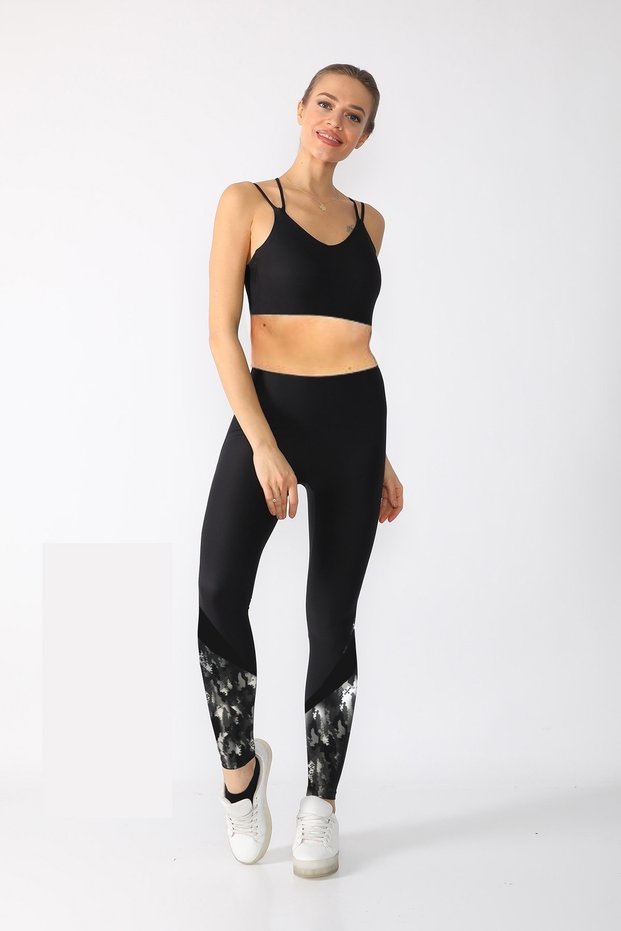 Women's Black Sports Tights