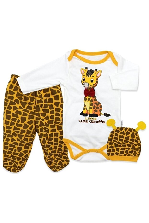 Animal Patterned, Animal Figure Giraffe Printed Badi Suit Minibird