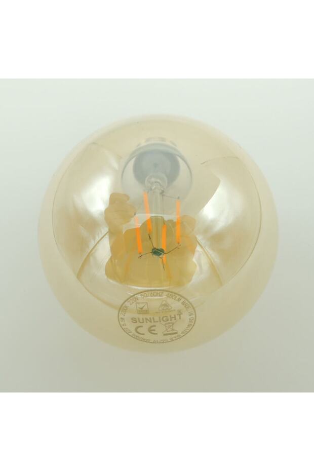 G95 Yuvarlak Rustik Led Ampul 5,5w Amber - 4