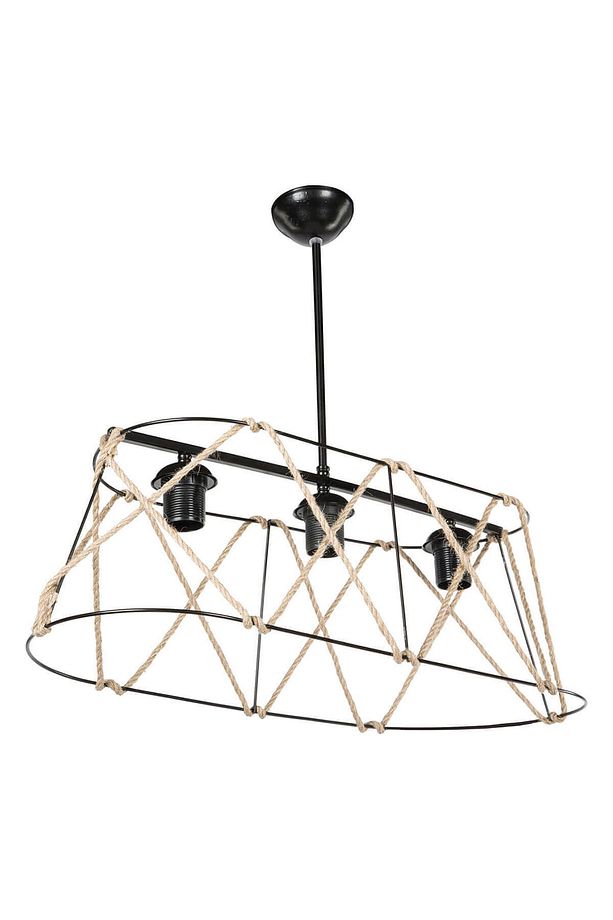 Selva 3lü Oval Avize Halatlı - 3