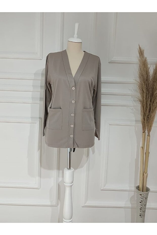 سترة الأم القطنية الممشطة الرقيقة - 3