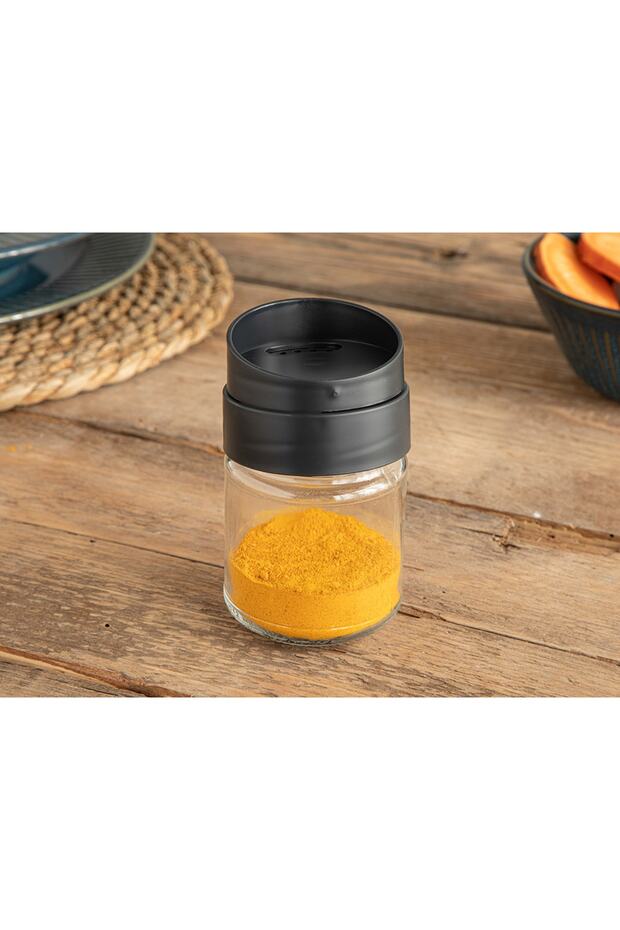 Lienza Glass Spice Jar 212 ml Anthracite
