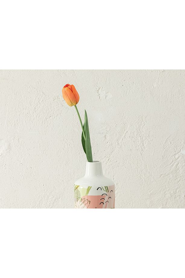 Tulip Garden Tek Dal Yapay Çiçek 45 Cm Turuncu - 1