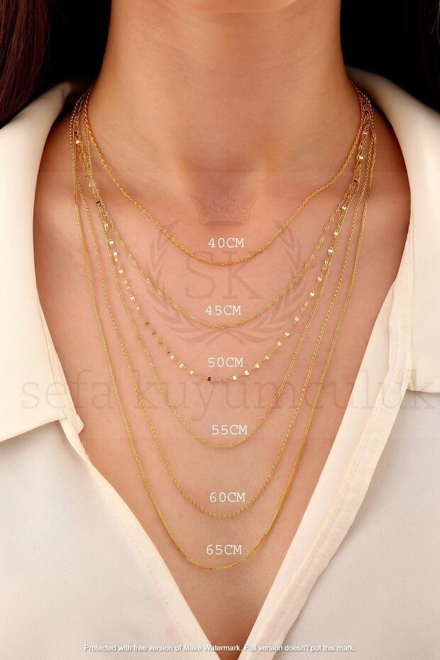 14 Ayar Altın Mega Kalın Halat Zincir Kolye - 6