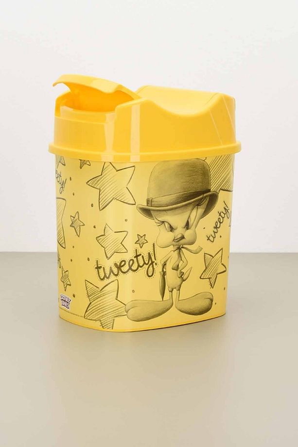 Lisanslı Yutan Kapaklı Çocuk Çöp Kovası 5,5 Lt - Tweety - 3