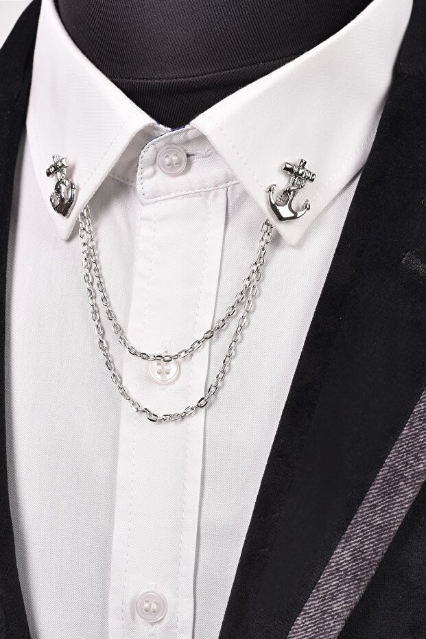 Çapa Gömlek Yaka Iğnesi - 1